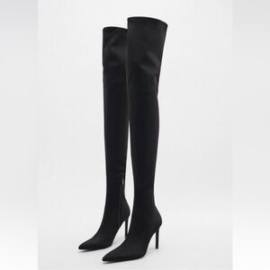 Zara black Over the Knee Boots